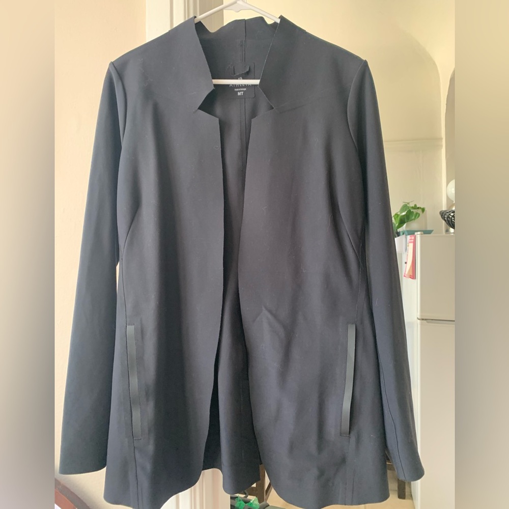 Athleta Black Medium Tall Stretch Blazer